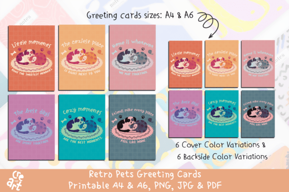 Bring Nostalgia to Life with Retro Pet Greeting Cards Printable