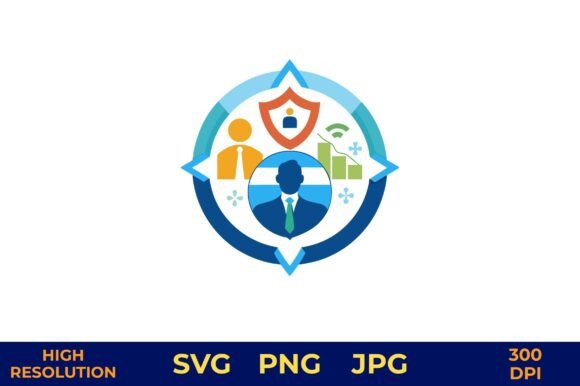 Business Resilience and Strategy Icon for Modern Brands