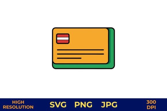 Elevate Your Brand with a Business Card Vector with Solid Outline