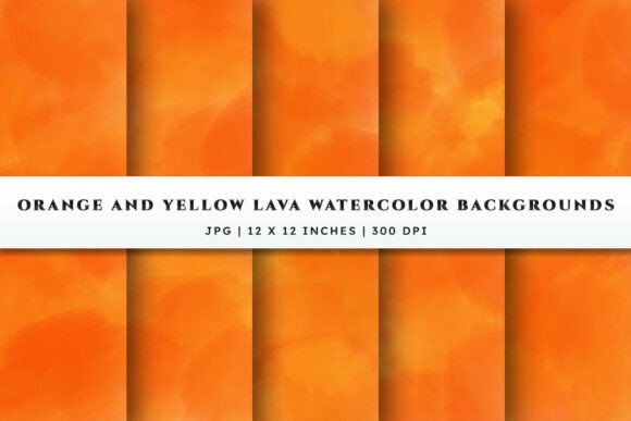 Evaluating the Impact of Orange Yellow Watercolor Backgrounds in Creative Design