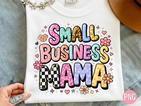 Small Business Mama Checker PNG for T-Shirts