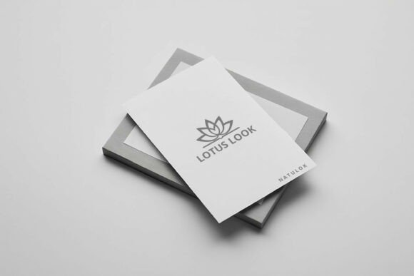 Stacked Gray Business Card Mockup Guide